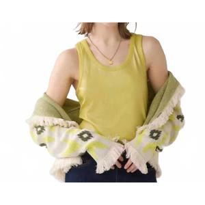 NEW SUMMUM rib tank top in mimosa yellow